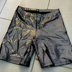 American apparel  shiny spandex shorts
